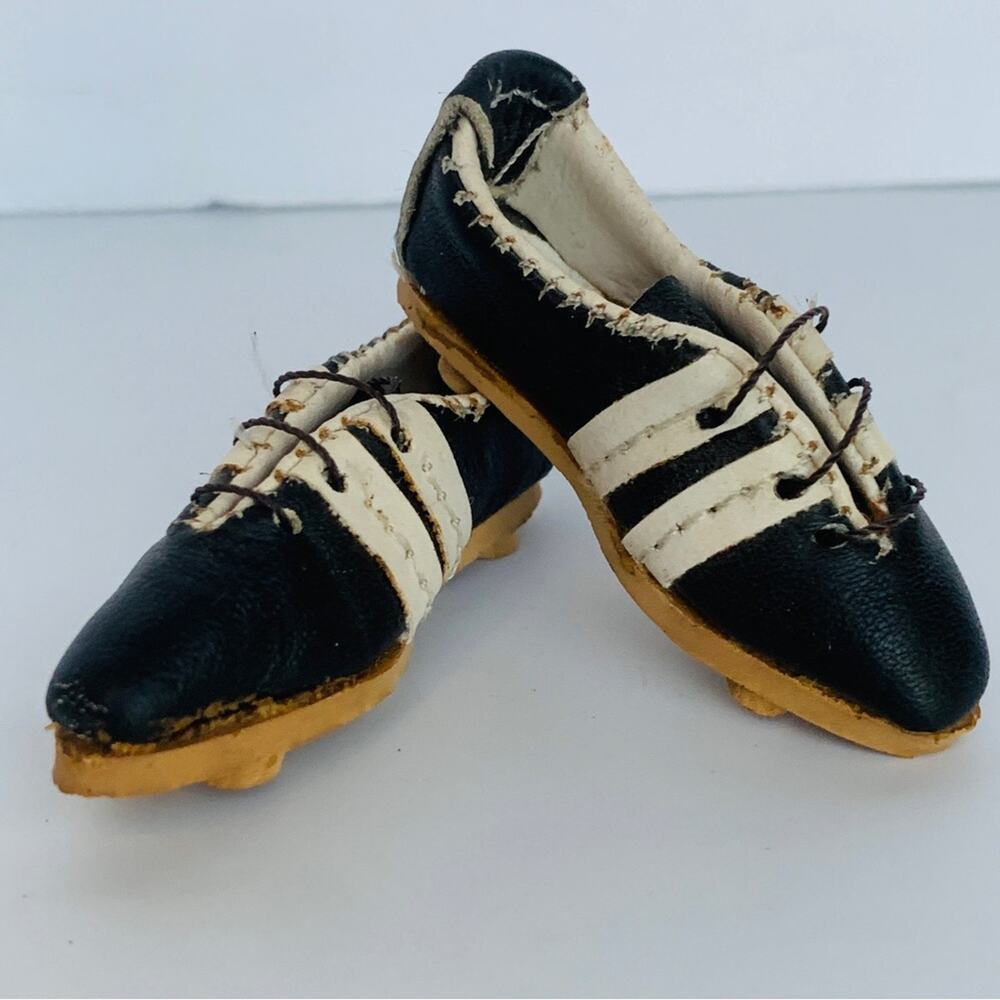 Vintage Miniature Leather Shoes Cleats